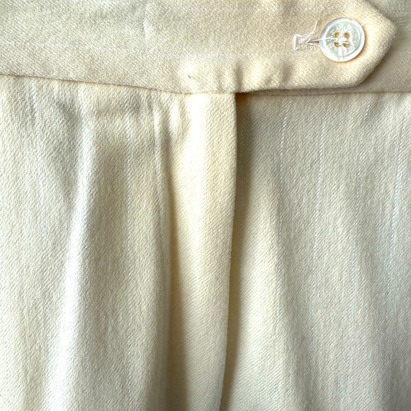 Burberry Off-White Ladies Trousers Size 6P Great Condition$29 - Picture 2 of 8